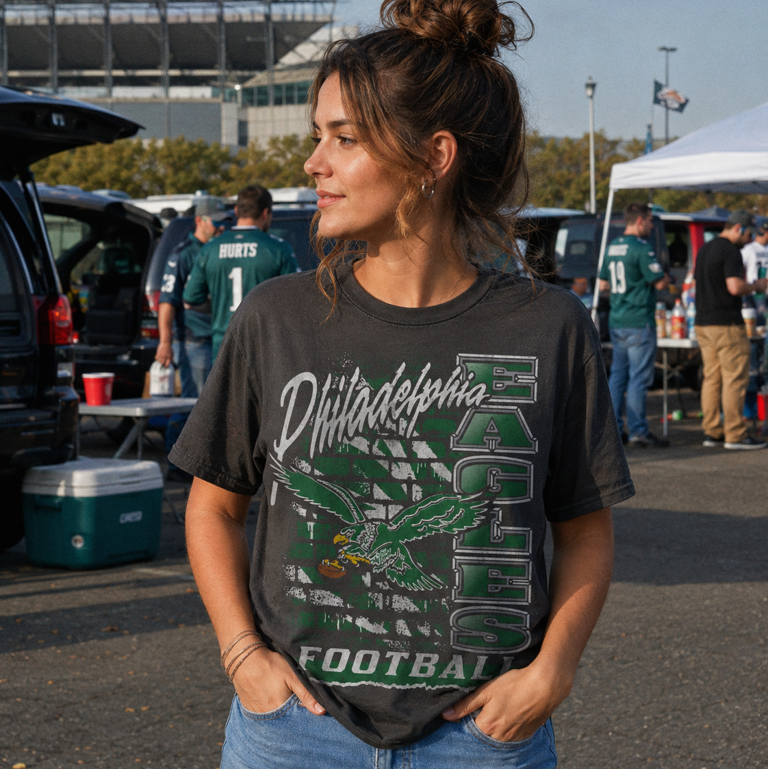 Eagles Brick Vintage Tee