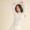 Cecilia Soft Knit Long Sleeve: White