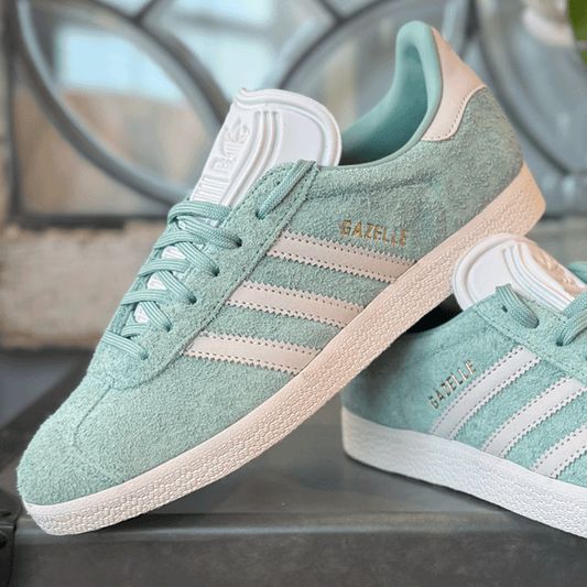 Adidas 90s Gazelle Hazy Green Off White Cloud White Women's