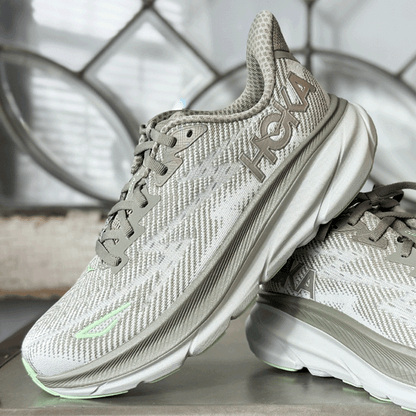 Hoka One One Clifton 9 Olive Haze Mercury Women's