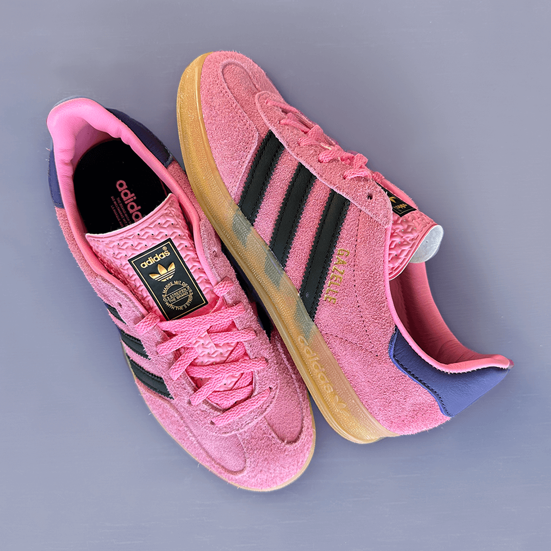 Adidas slip on pink sales