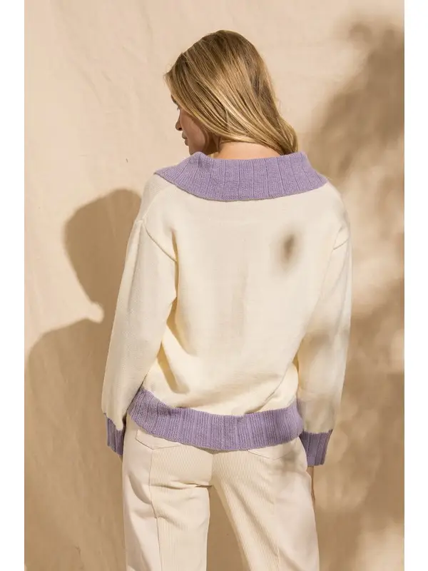 Amanda Lilac Sweater