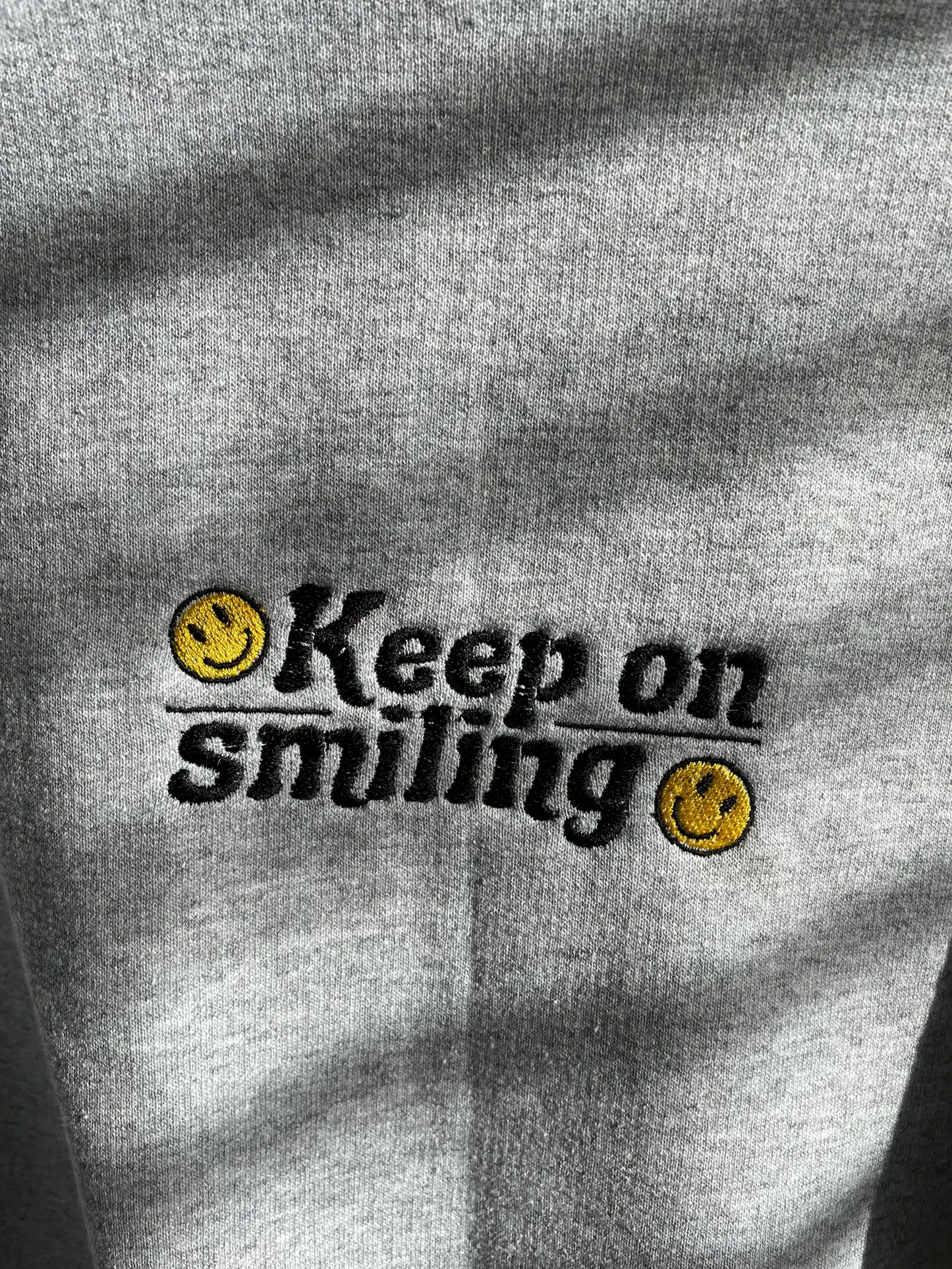 Keep On Smiling Crew- Olive Green