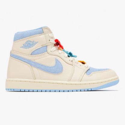 Jordan 1 Retro High OG Pale Ivory Psychic Blue Women's