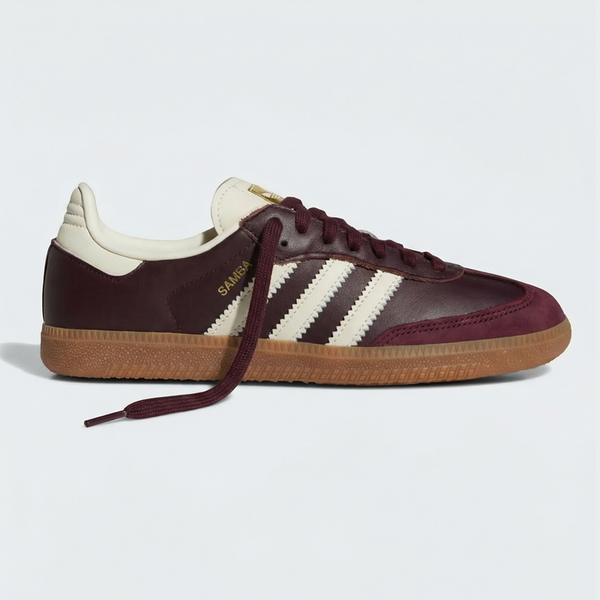 adidas Samba OG Maroon Gold Metallic Women's  Lilac Blonde