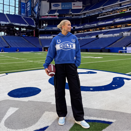 Colts Oversized Cropped Hoodie