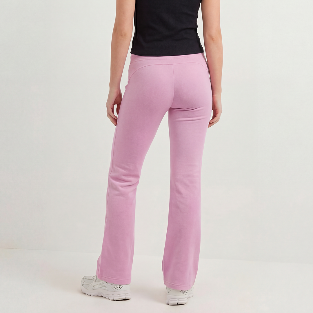 Nike One High-Waisted Flared Leggings: Light Magenta
