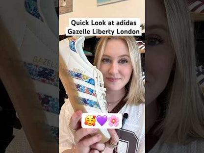 adidas Gazelle Indoor Liberty London Floral Embroidery Stripes Women's