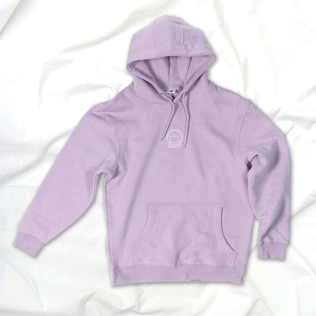 Awful Smiley Hoodie - Lilac