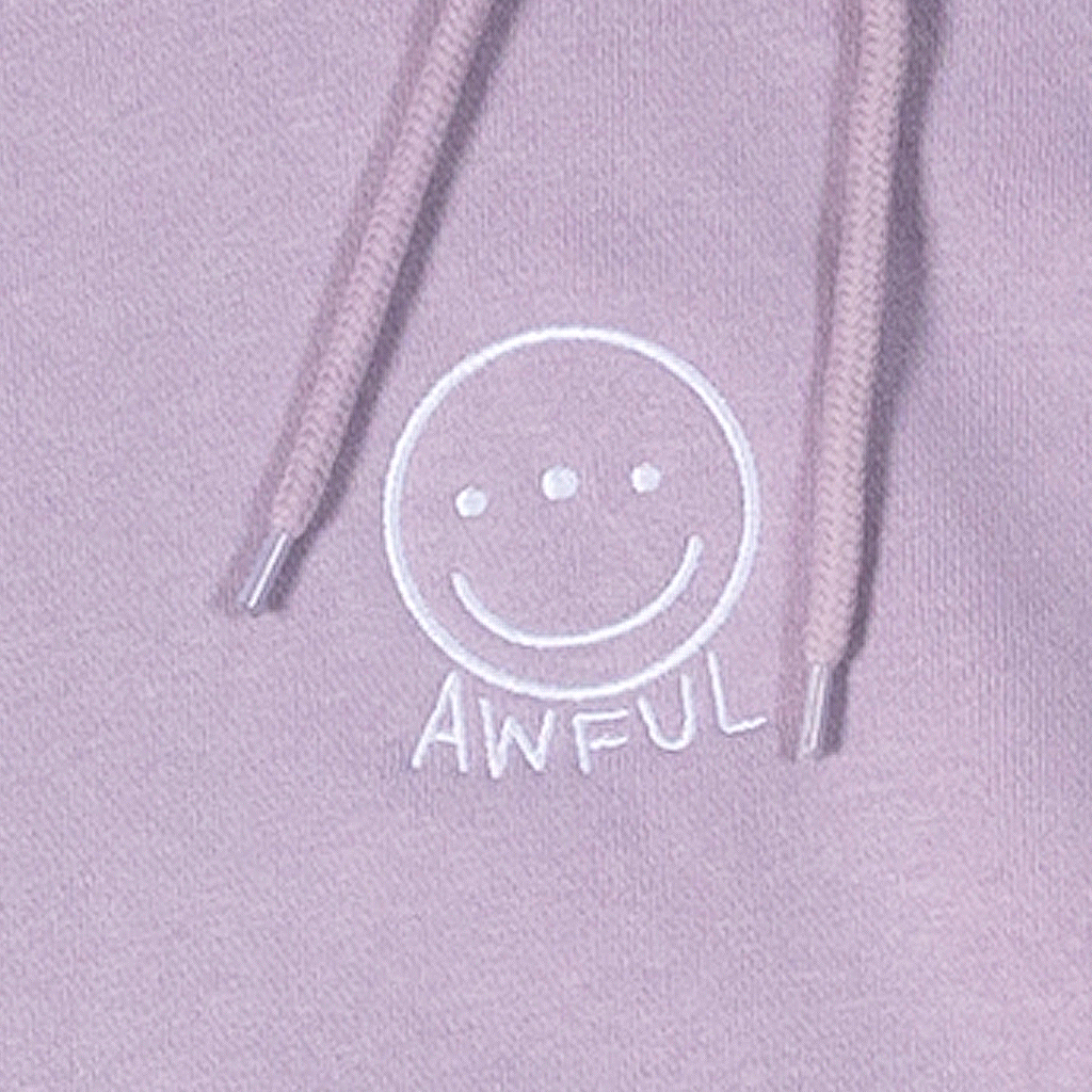 Awful Smiley Hoodie - Lilac