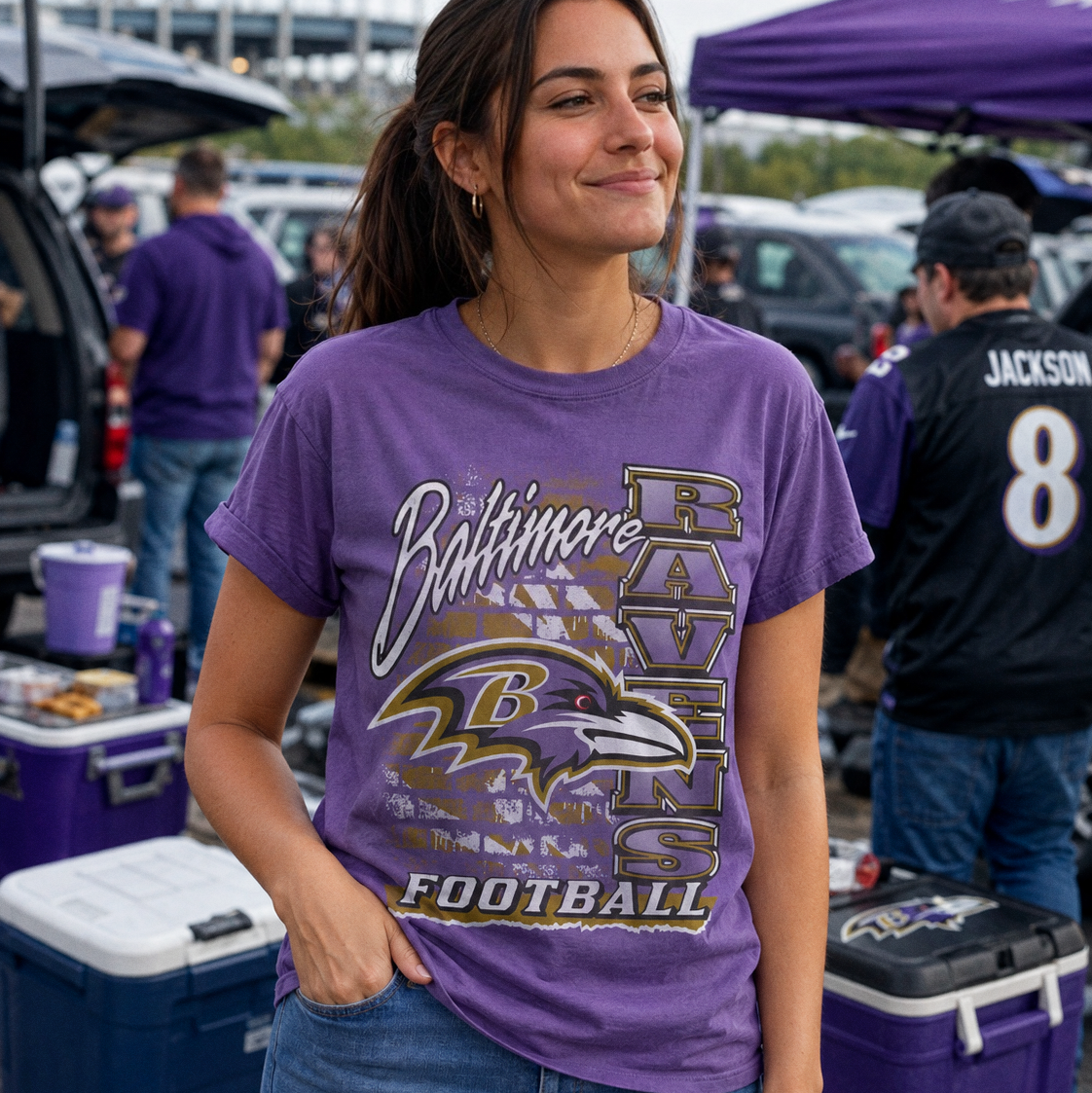 Ravens Brick Vintage Tee