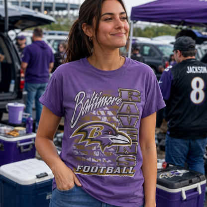 Ravens Brick Vintage Tee