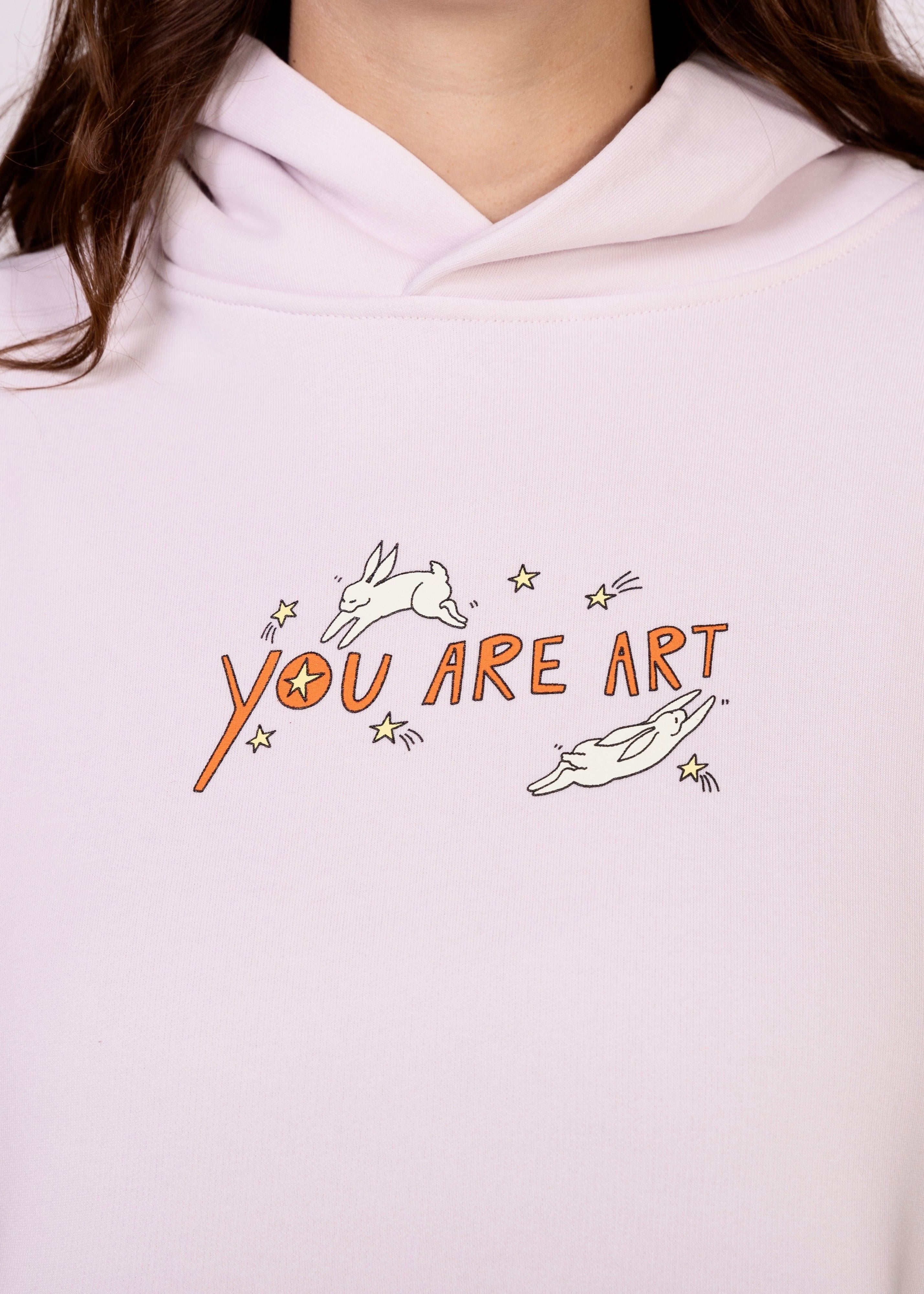 You Are Art Hoodie - Baby Pink