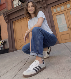 adidas Samba OG Rhinestone Crystal White Silver Women's