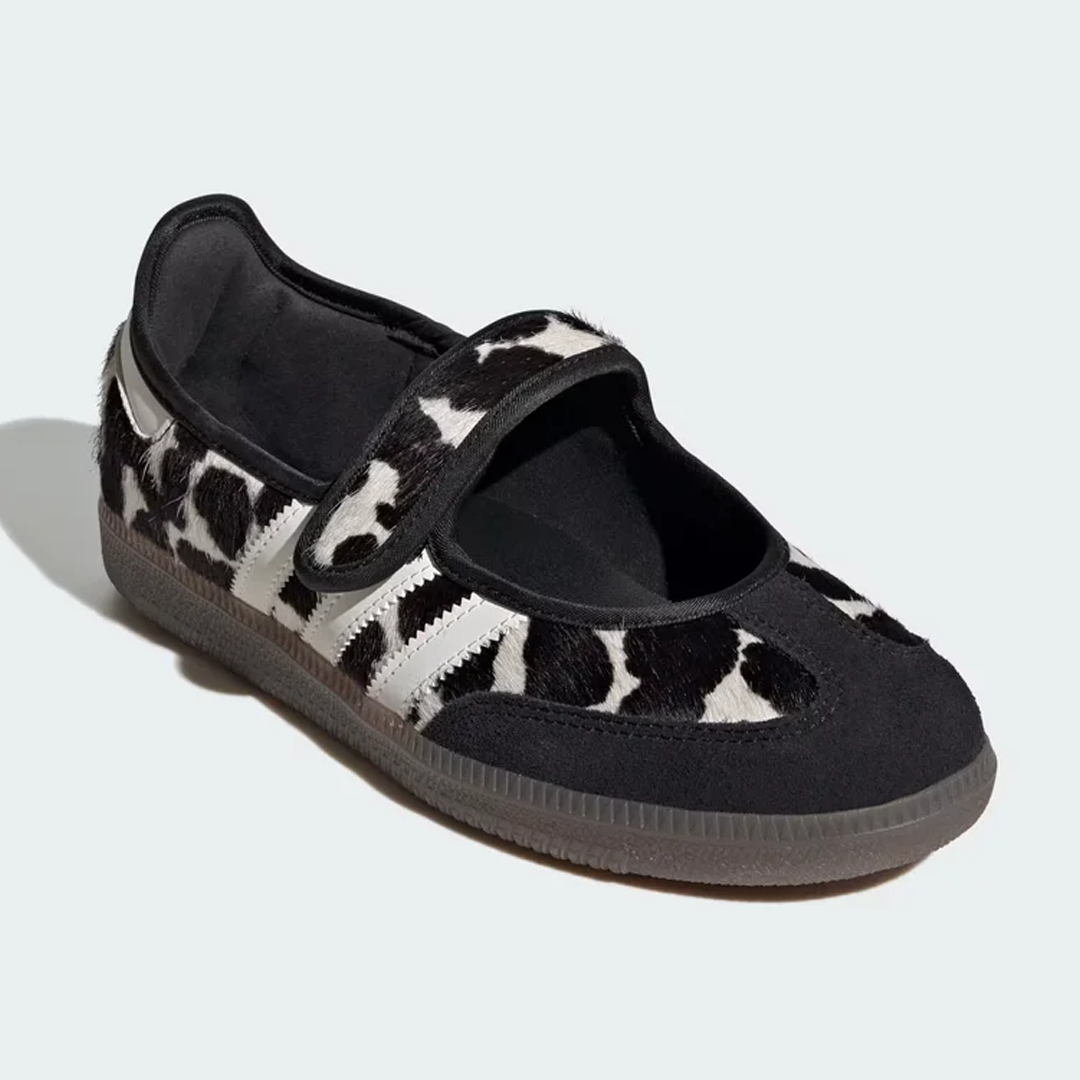 adidas Samba Jane Cow Print Black Off White Women's