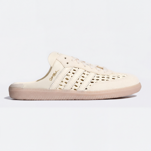 adidas Samba Mule Woven Basketweave Cream White Women's