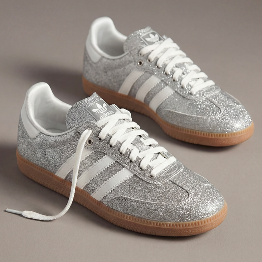 adidas Samba Shine Silver Metallic Women's