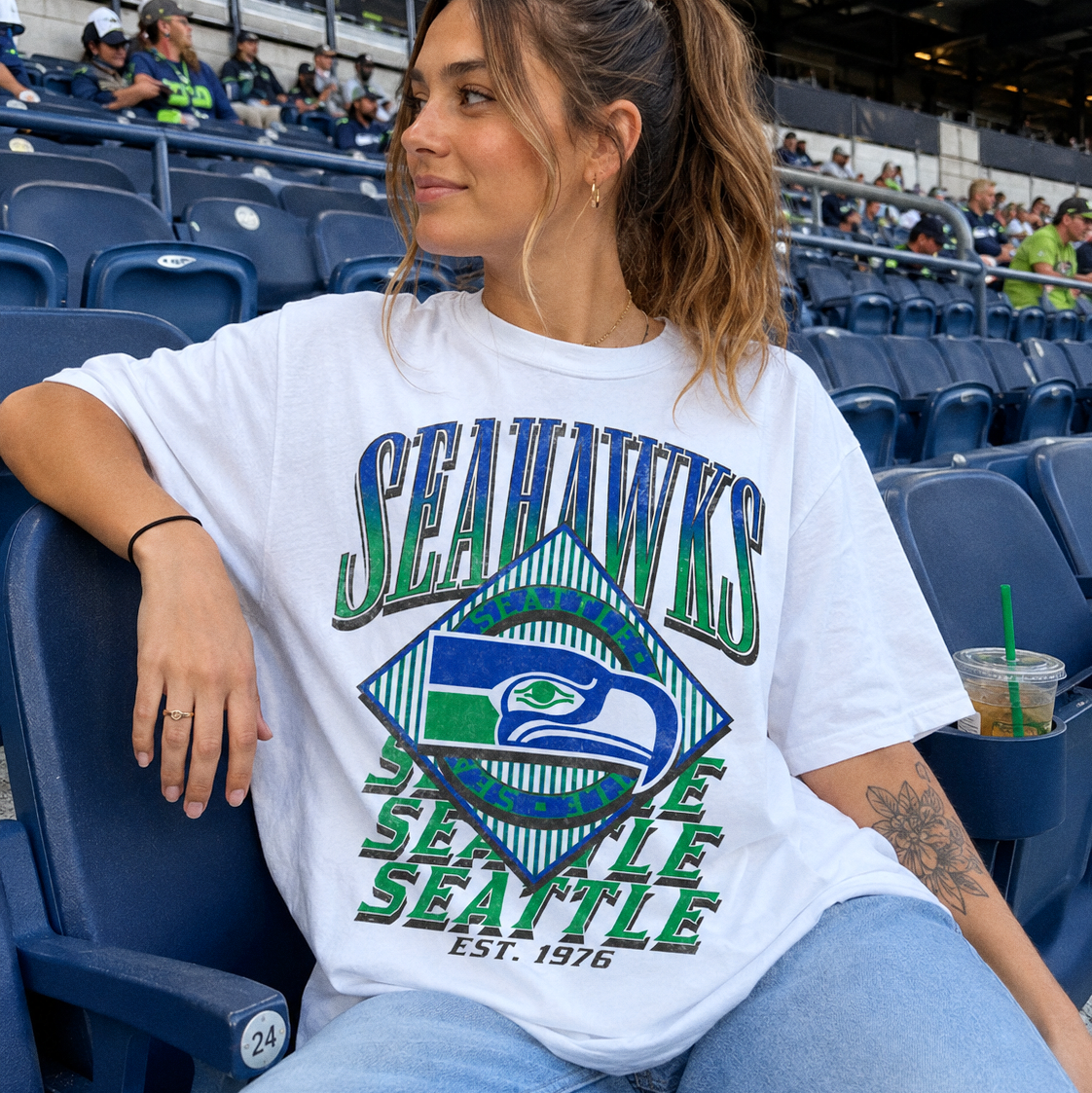 Seahawks Oversized Tee