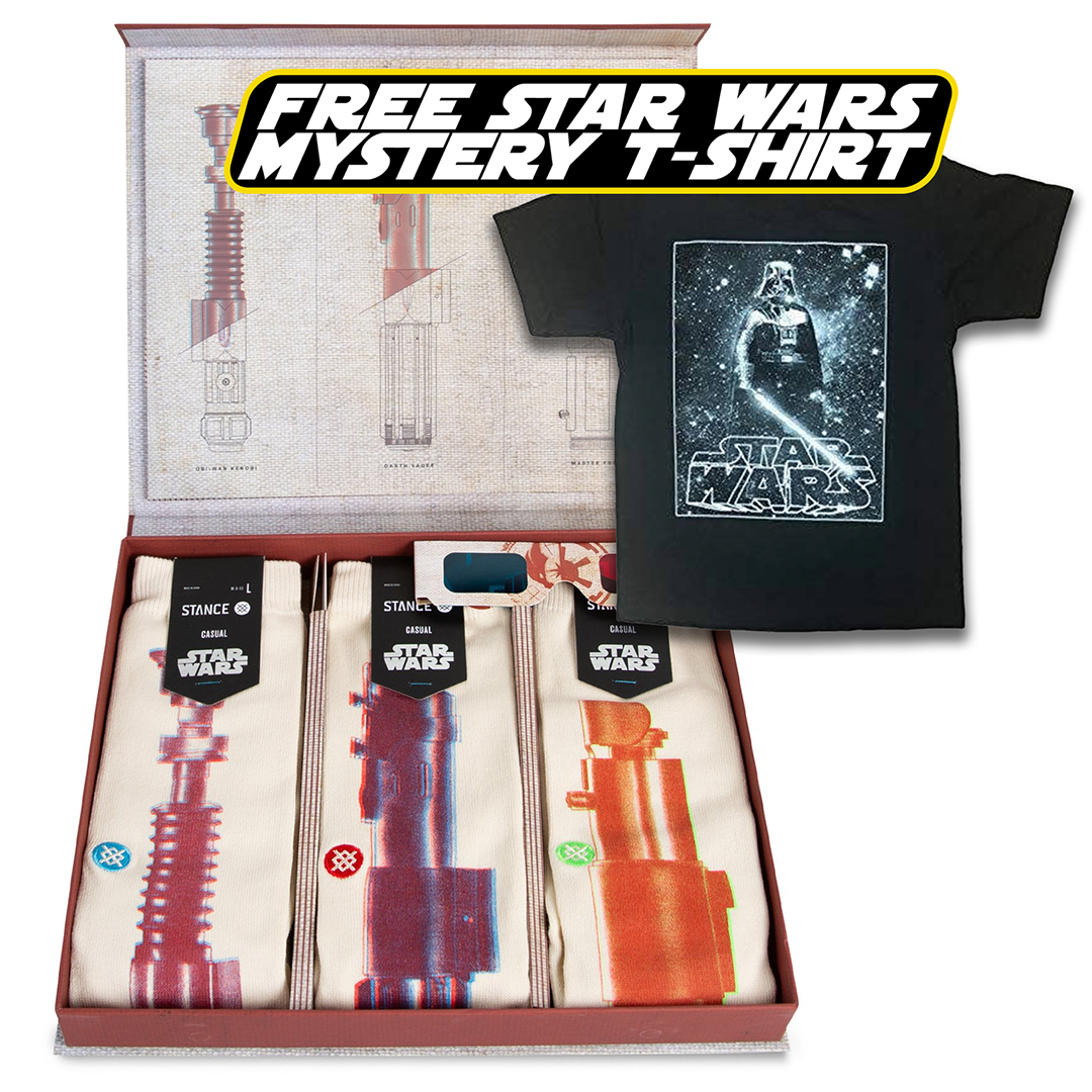 Star Wars - Stance Saber Crew Socks Box Set + FREE Star Wars Mystery Tee