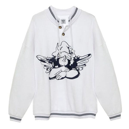 NAVY CHERUB UNIVERSITY HENLEY CREWNECK