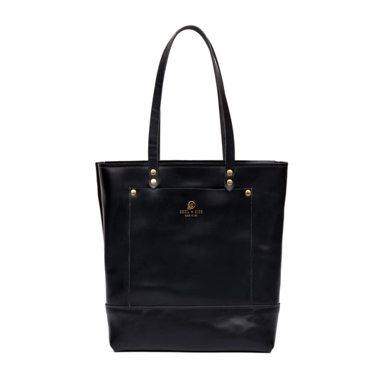 Meridian Market Tote with Zipper - Black - Howl + Hide