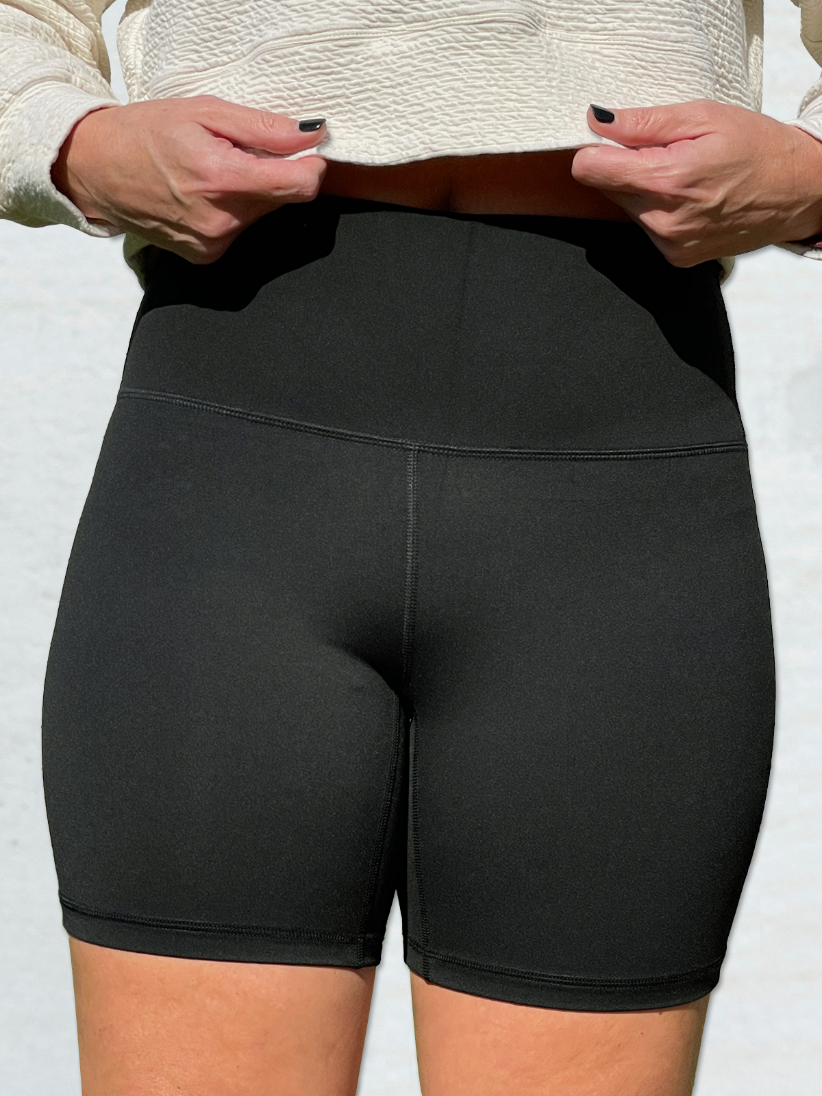 The Olivia Black Biker Short